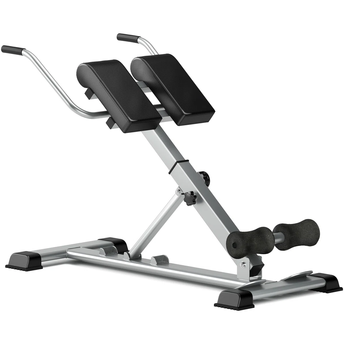 SogesPower Banco de Hyperextensión,Sillas Romanas Banco Romano, Máquina de Extensiones Lumbares, Máquina de Hyperextensión Ajustable y Plegable para Gimnasio en Casa