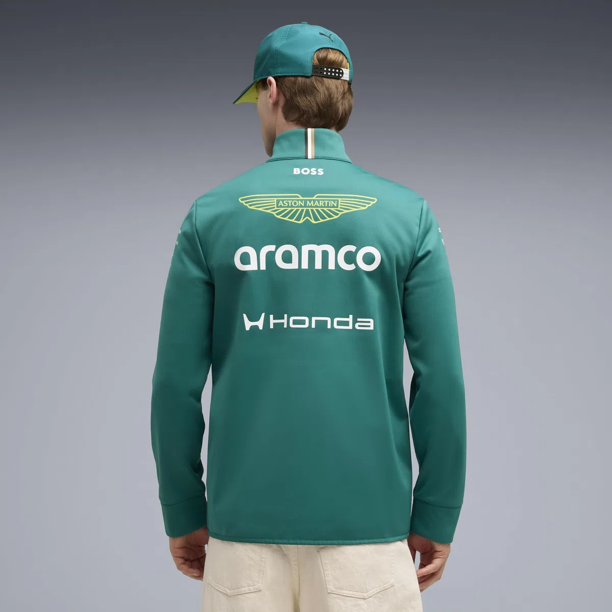 PUMA Aston Martin F1 2026 Chaqueta softshell del equipo para hombre – Verde