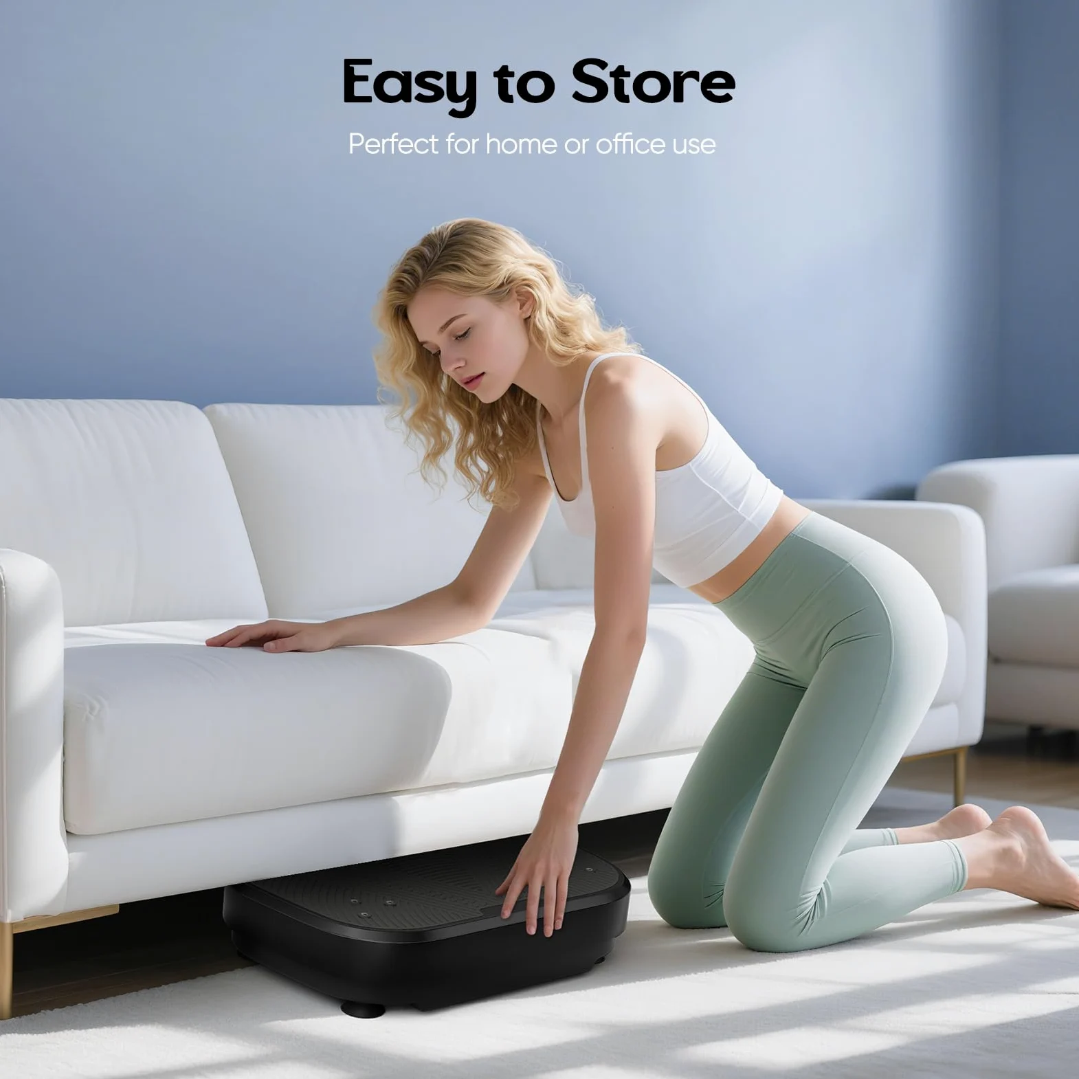 Plataforma Vibratoria, 120 Velocidades Plataforma Vibración Muscular para Musculación y Moldeado,Altavoz Bluetooth y Bandas Elásticas Fitness en Casa para Quemar Grasa y Adelgazar