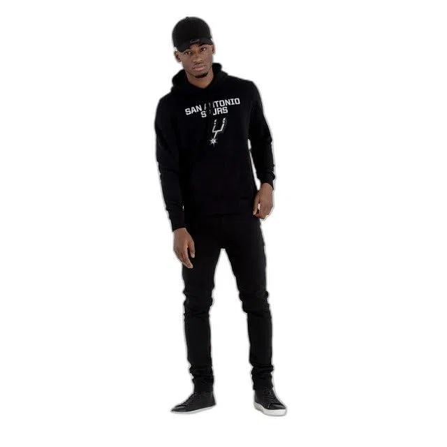New Era Nos NBA Regular Hoody Saaspu Blk Sudadera Hombre
