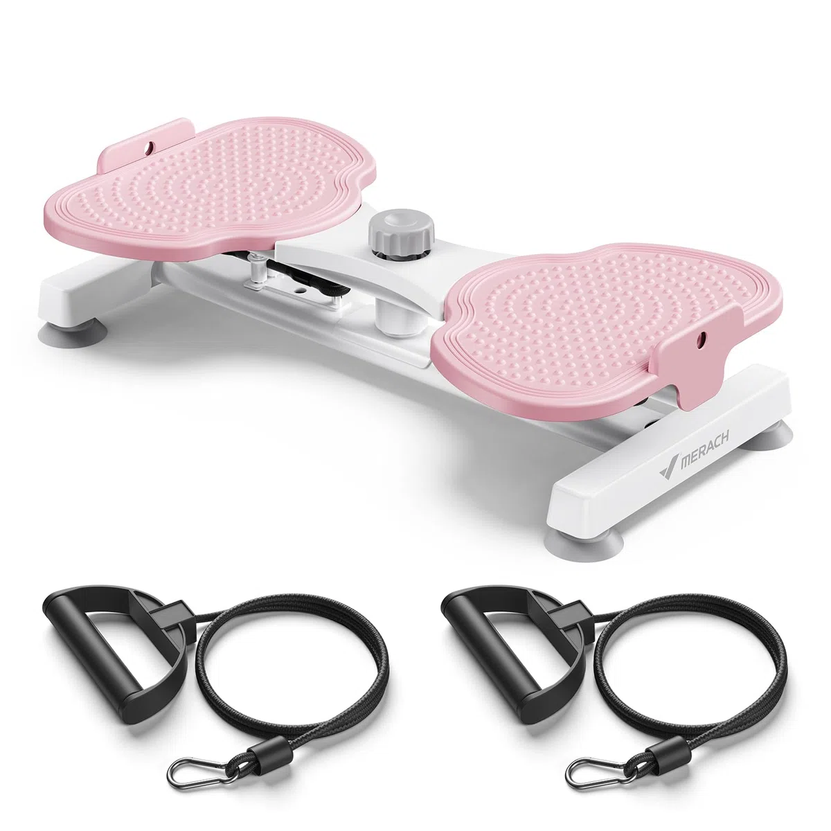 MERACH Twister Waist Disc Board para Mujer, Twist Cintura Torsión Disc con 2 Corde di Resistenza para Adelgazar Cintura y Fortalecer Core, Soporta 136KG, Abdominales en Casa para Hogar - (Pro)