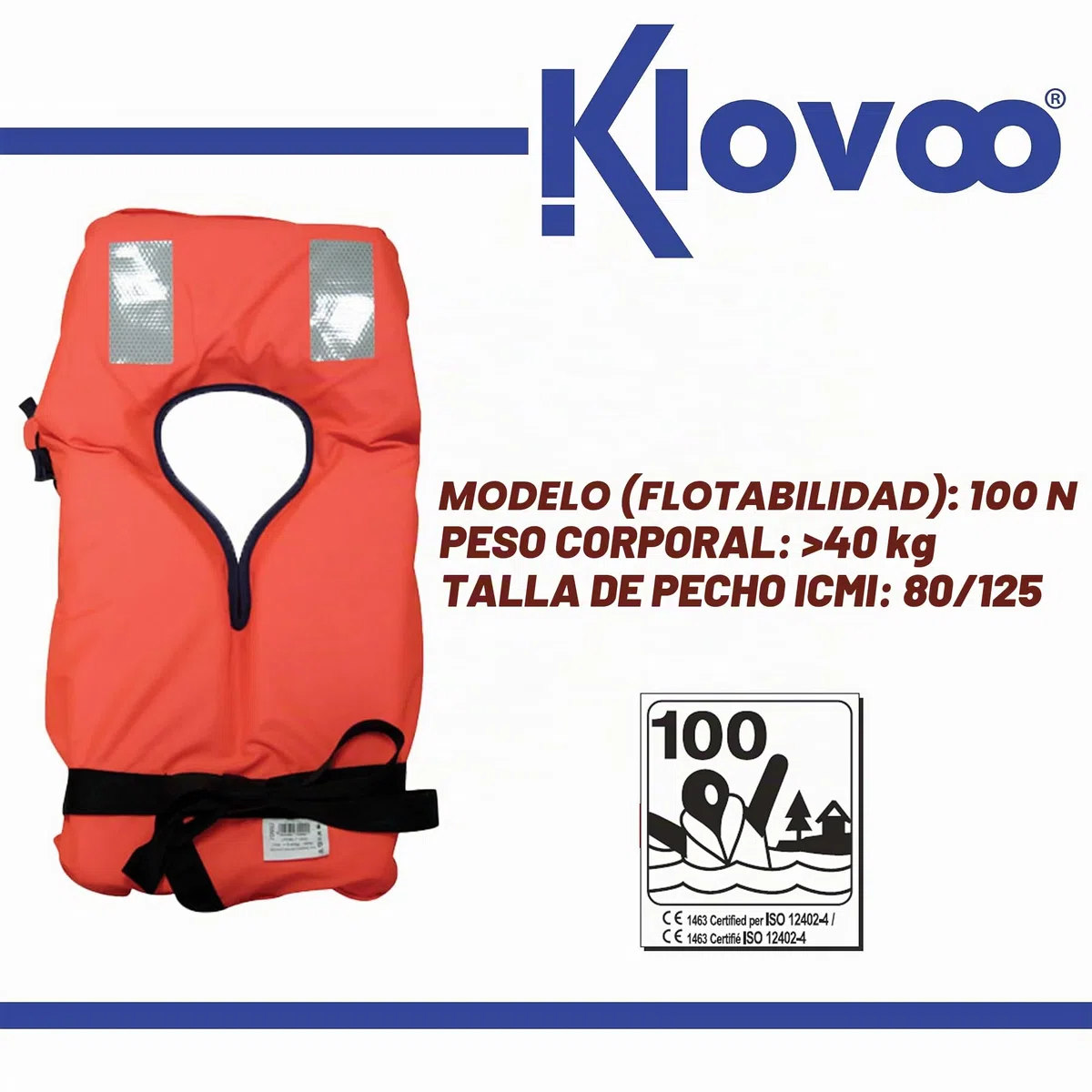 Kit de chalecos salvavidas para identificaciones (homologados, obligatorios) para barco, bote inflable, vela,