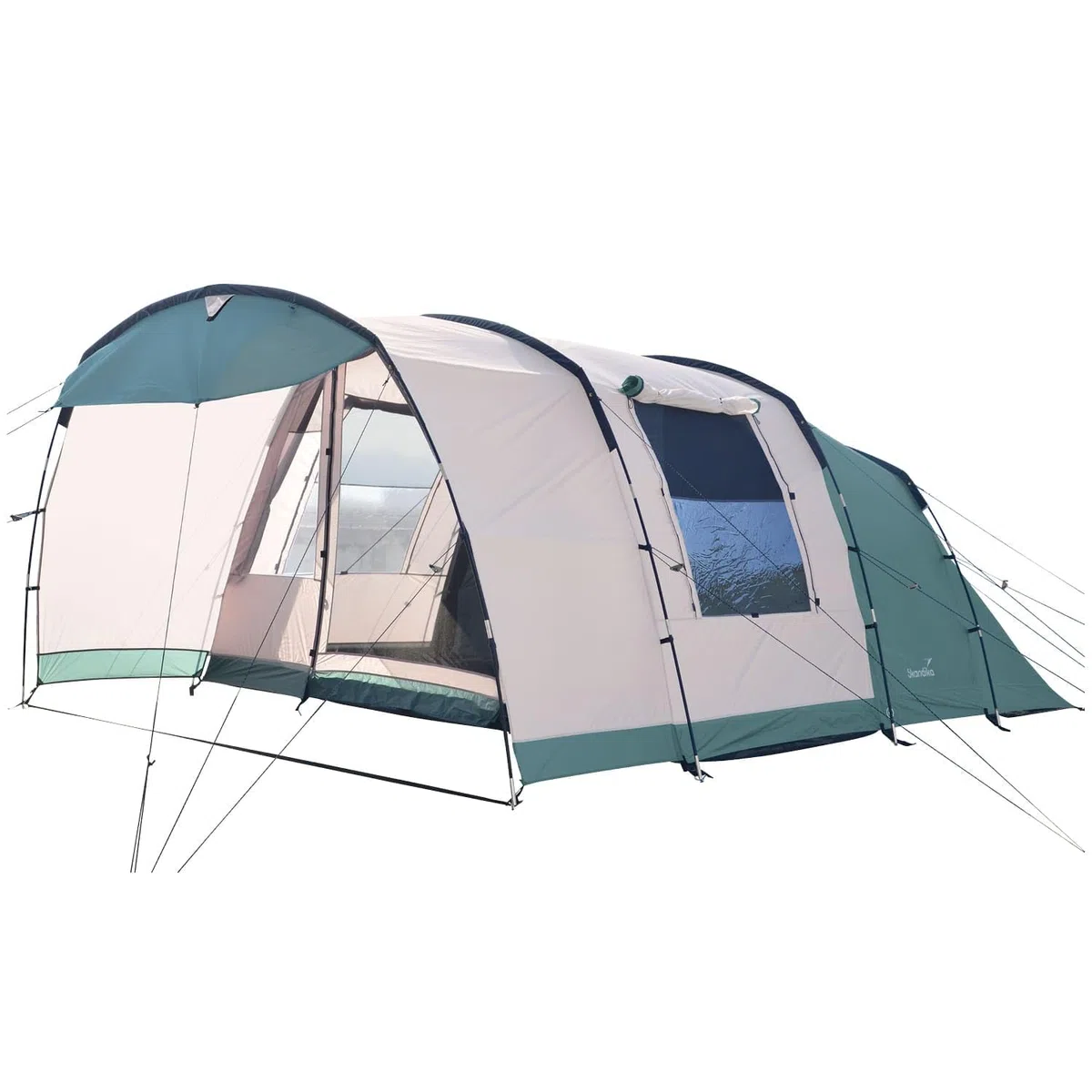 Skandika Hafslo Sleeper Protect Tienda de campaña túnel | 4/5/5XL/6XL Personas, Impermeable, Suelo Cosido, 5000 mm Columna de Agua, toldo y Cabina Oscura
