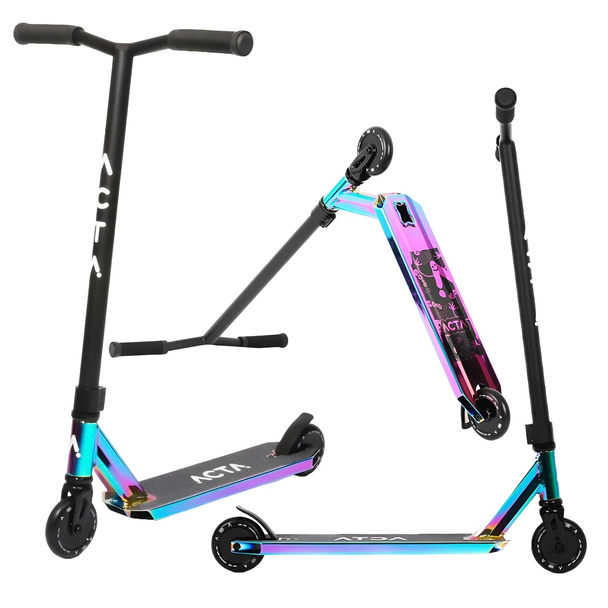ACTA Patinete Freestyle - Modelo KSP - Neochrome/Gold