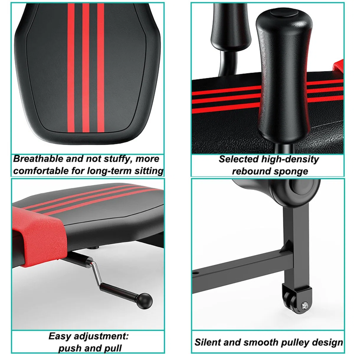 Banco de ejercicios con mesa de inversión, máquina de estiramiento y tracción de cuerpo completo con tracción cervical, mesa de descompresión lumbar for aliviar el dolor de cuello y espalda.