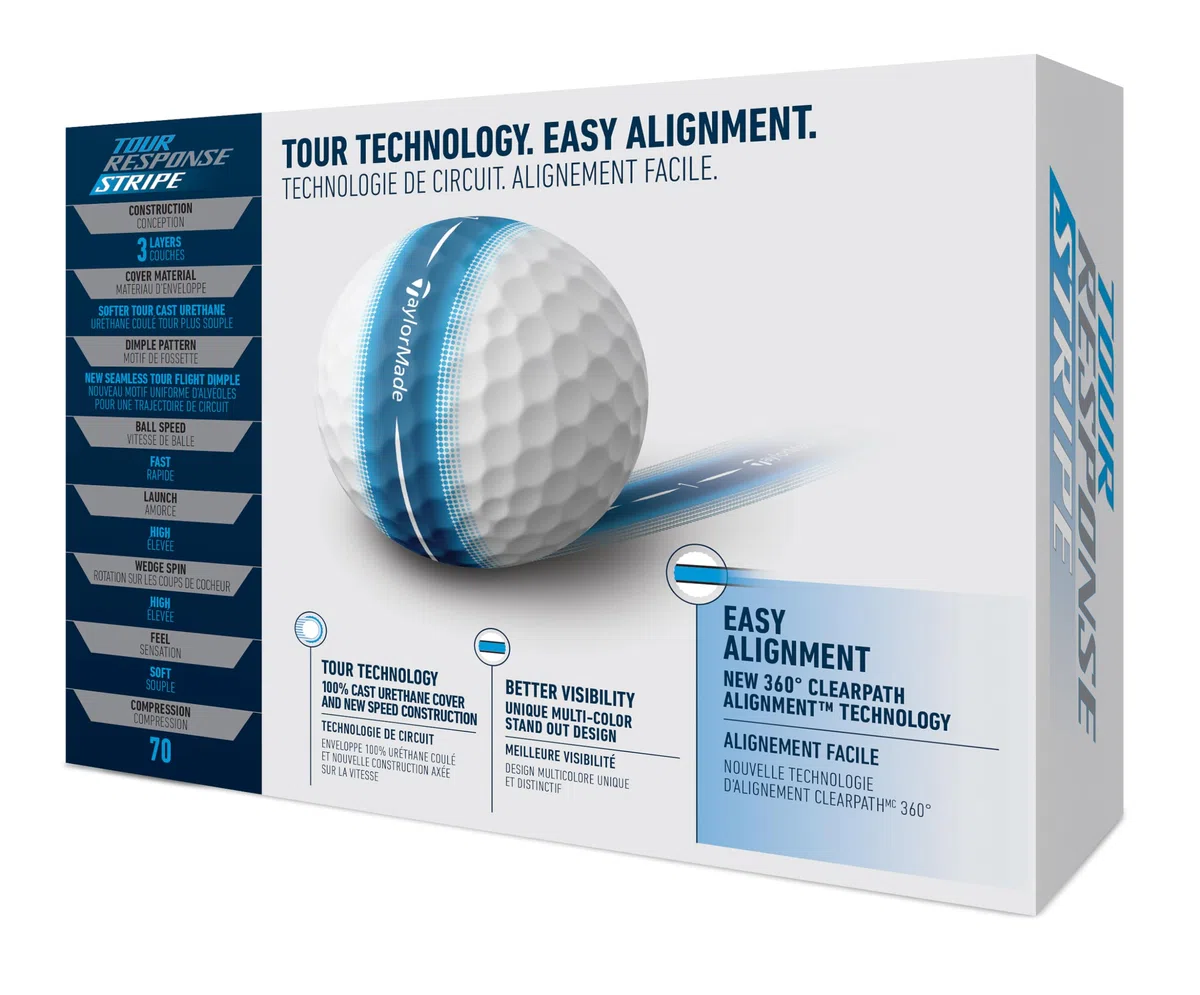 TaylorMade Pelotas de Golf Tour Response Stripe