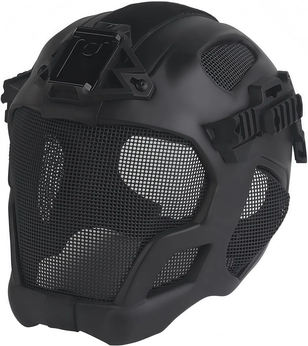 Casco táctico de protección Completa para Caza Militar, Airsoft, Paintball, CS, Malla de Acero, máscara Facial de Seguridad EVA, Ligero, Punk, Cosplay