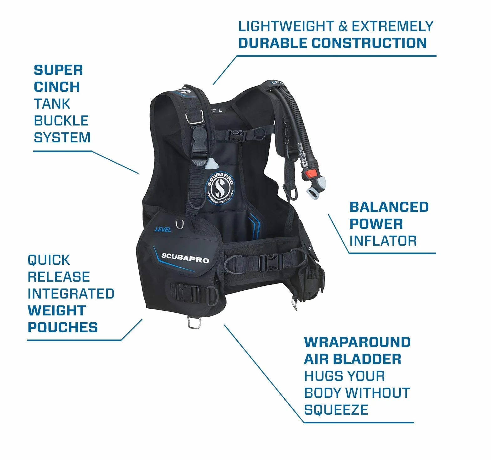 SCUBAPRO Nivel Quick Cinch Diving BCD