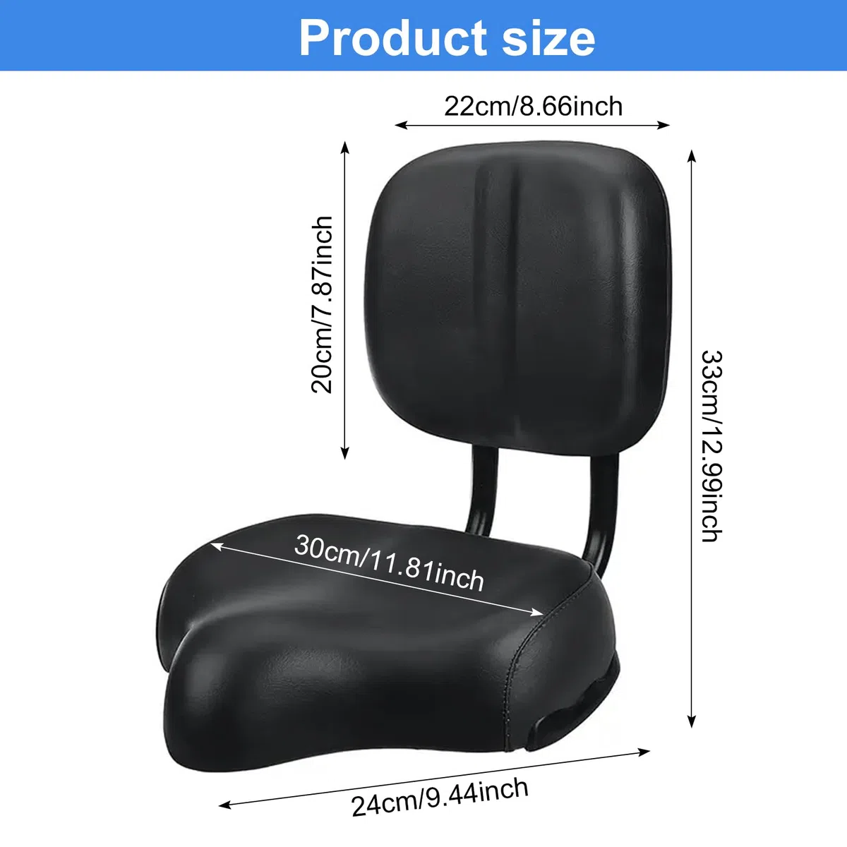 Sillín de bicicleta de gran tamaño, cómodo y relleno de látex, ideal para bicicletas de ciudad, excelente repuesto para asiento de cuero