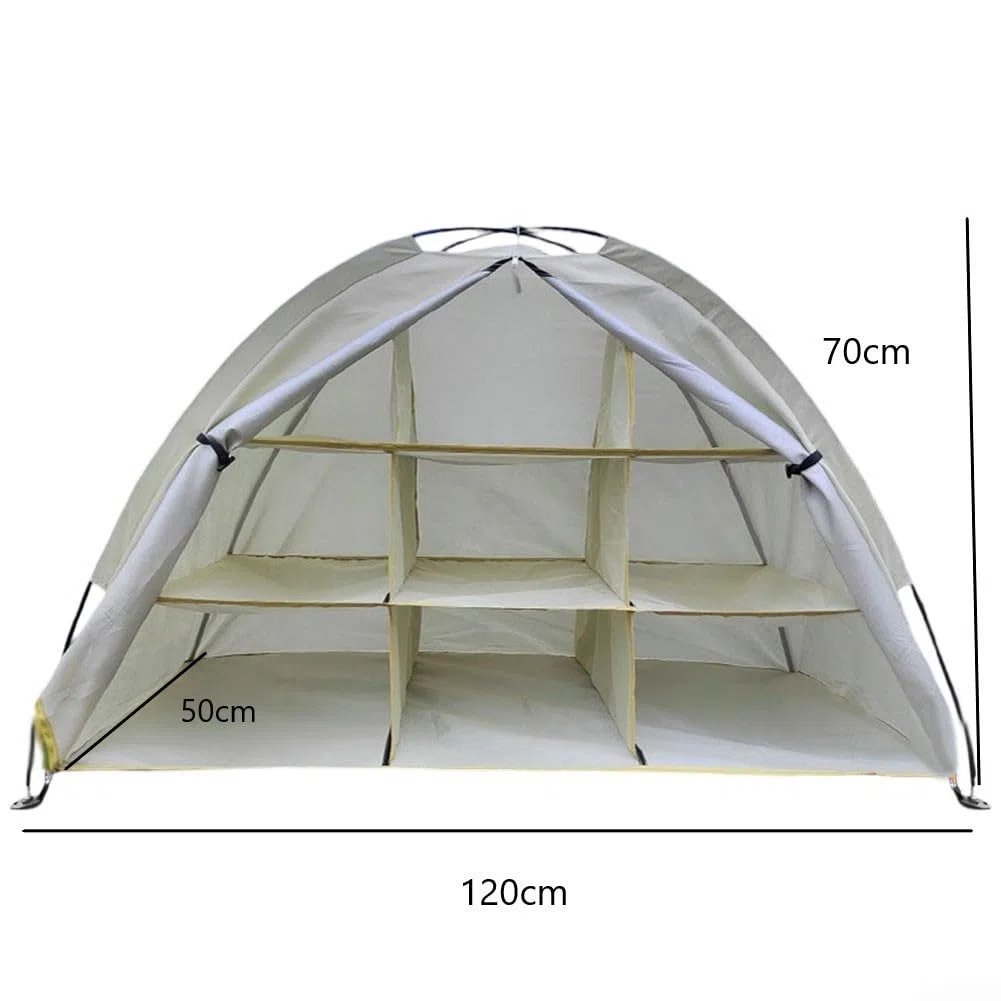 Zoegneer Tienda de almacenamiento al aire libre 9 estantes gabinete de camping portátil impermeable organizador para barbacoa picnic viaje parque zapatos almacenamiento hogar patio trasero 120 * 50 *