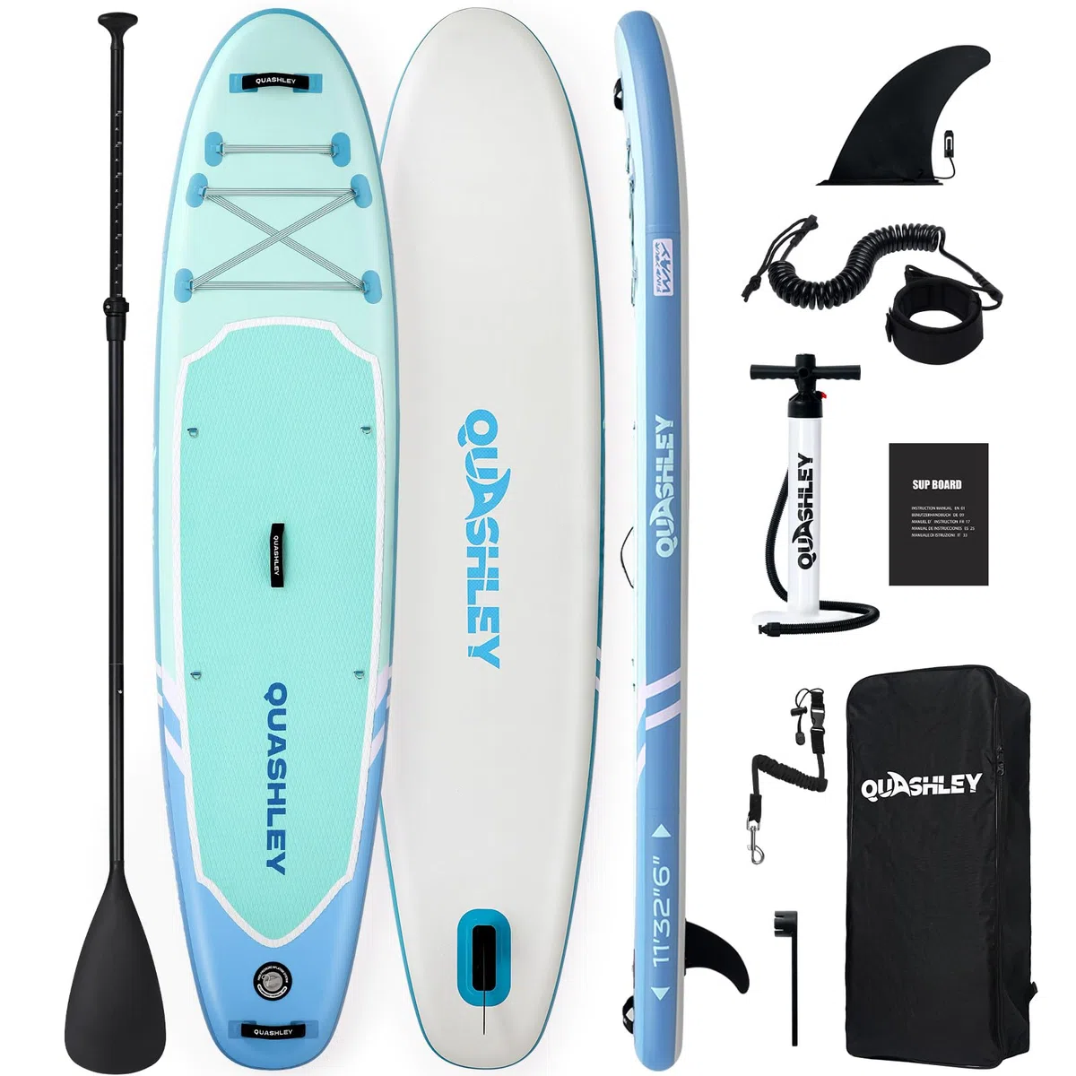 Sup Boards Stand Up Paddling Board Stand Up Paddling Board Standup Paddle Accesorios con Remo Ajustable, Bomba de Mano, Aleta, Correa, Kit de reparación, Mochila