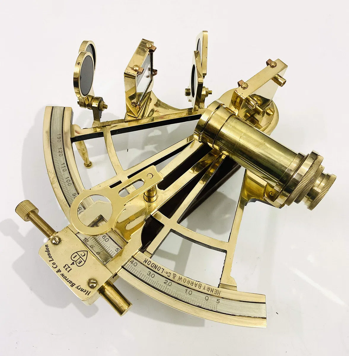 Nautical 8" Brass Working Sextant Navigational Marine Ship Astrolabe Sextant