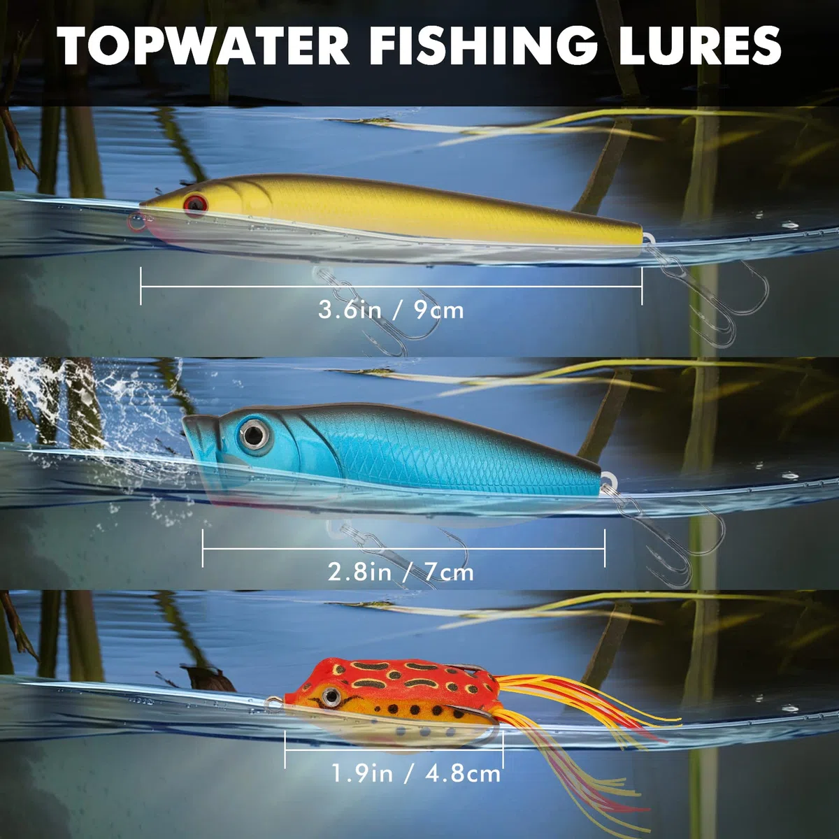 TRUSCEND Aparejos de cebo de pesca ampliamente utilizados que valen la pena siempre un centavo, señuelos de pesca seleccionados y kit de aparejos para principiantes de pesca de agua dulce,
