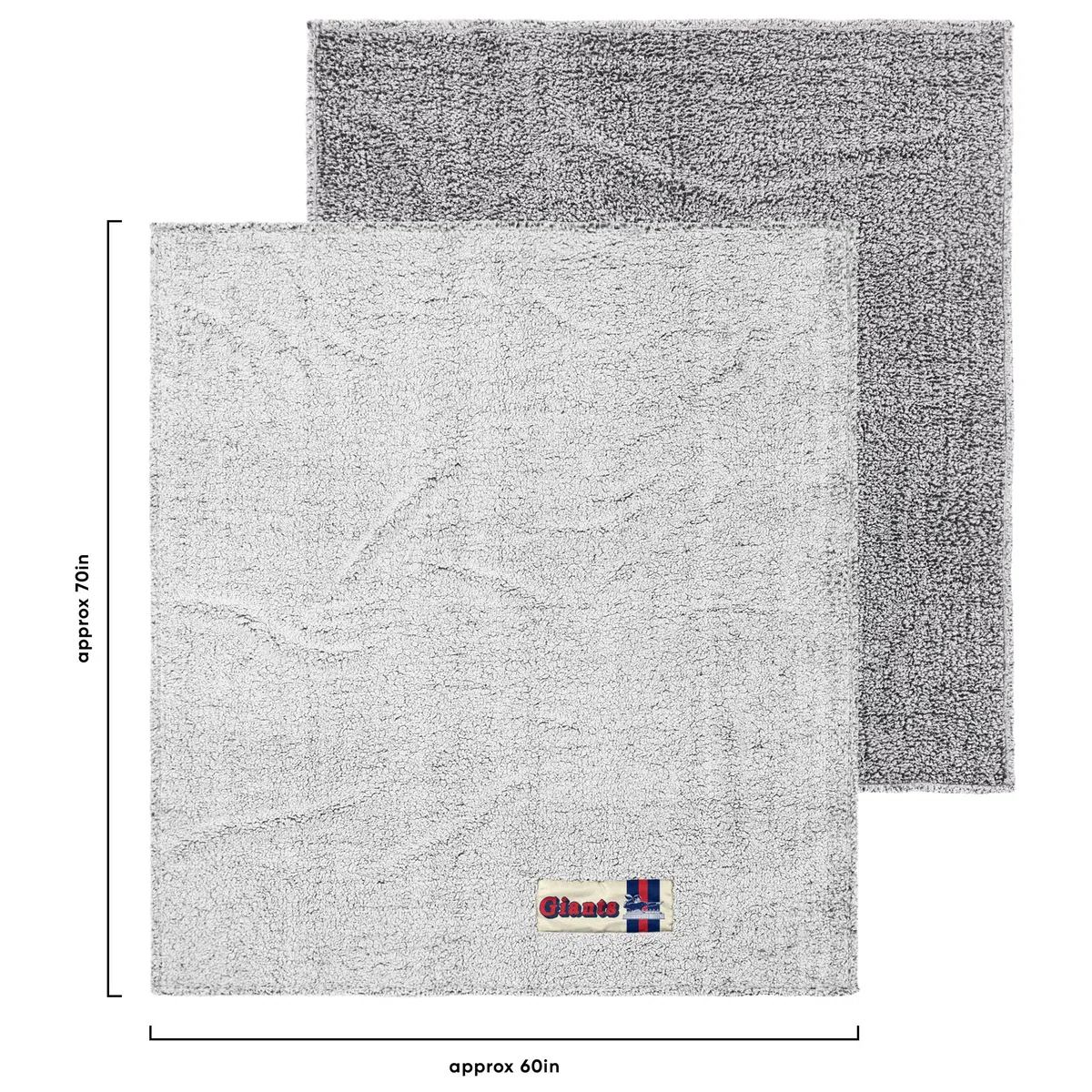 FOCO NFL Team Color Big Logo Cloud Sherpa Blanket 60" X 70" Manta, Unisex