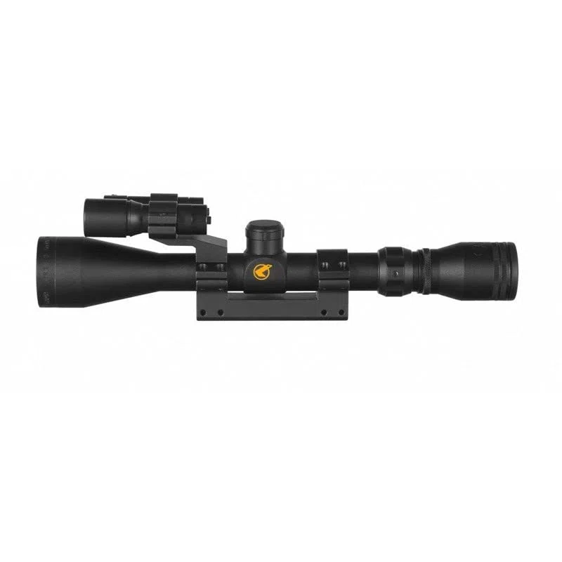 Outletdelocio Visor Gamo. Mira telescópica 3-9x40 con Zoom. Incluye Linterna y Punto Rojo. Especial para Tiro Deportivo