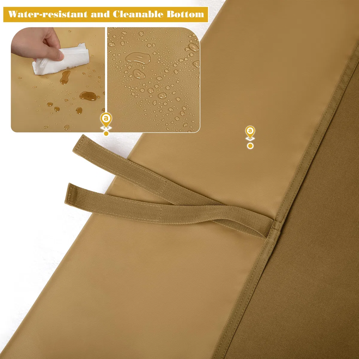 GOBUROS Alfombrilla de Tiro táctica con Bolsa de Transporte, Alfombrillas de Tiro enrollables extragrandes, Manta Acolchada para Tiro Boca Abajo con 2 Bolsillos para Accesorios