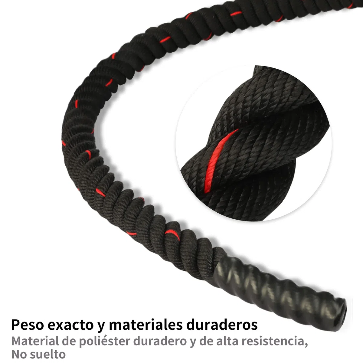 PROIRON Cuerdas de Batalla 9M/12M, Cuerda de Batalla para Gimnasio de Entrenamiento físico, Cuerdas de Ejercicio Pesado de 38mm, Cuerda de ondulación para Entrenamiento de Fuerza