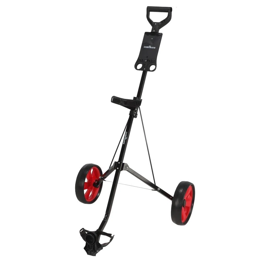 I-TRAC Carrito DE Golf Plegable DE 2 Ruedas Negro/Rojo