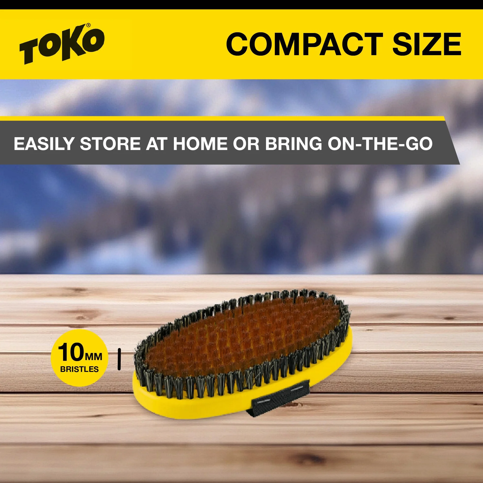 Toko - Base Brush Oval Copper with Strap, Color 0