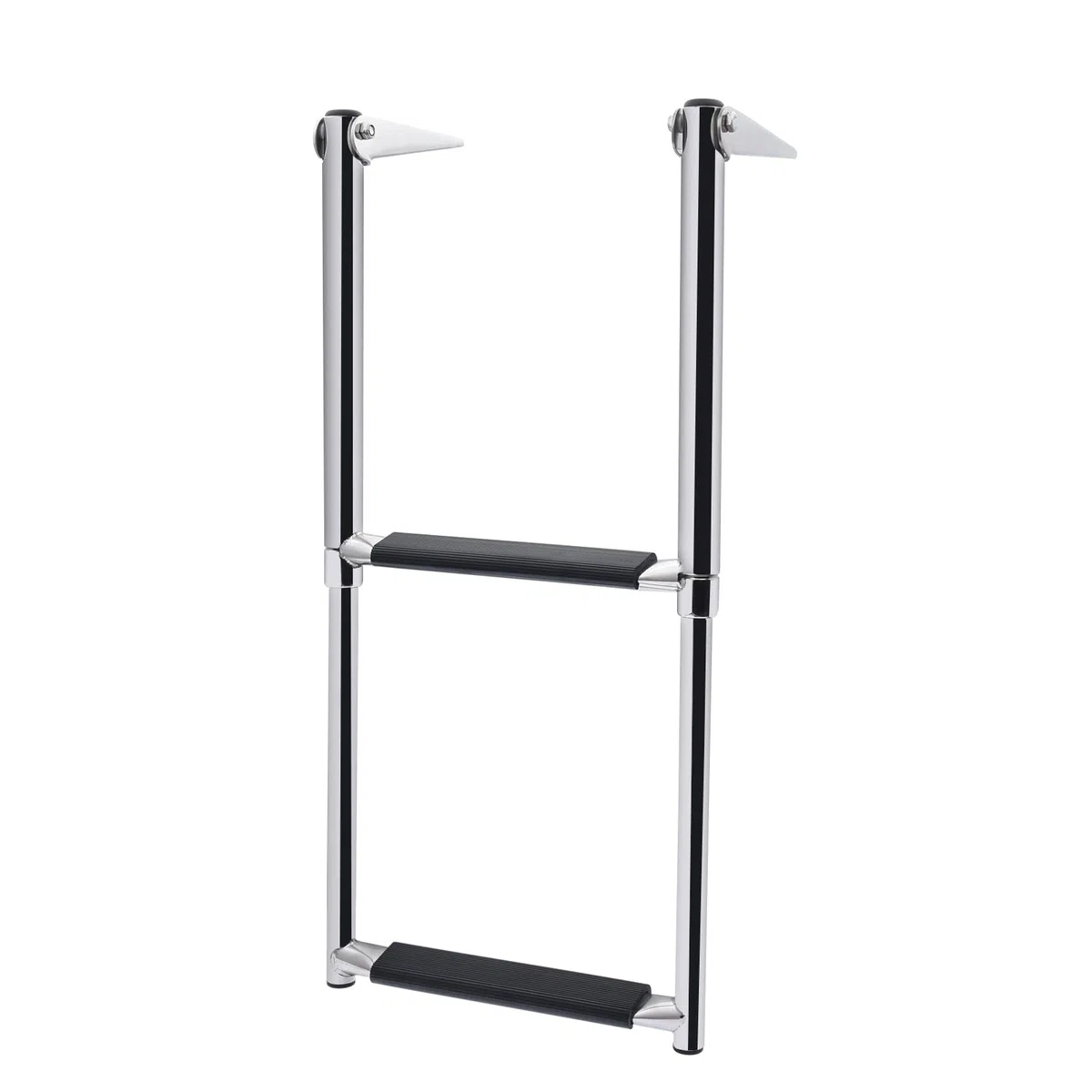 KAOLALI Escalera Telescópica para Barco Yate, Escalera de Barco Plegable de Acero Inoxidable(2 Escalones)