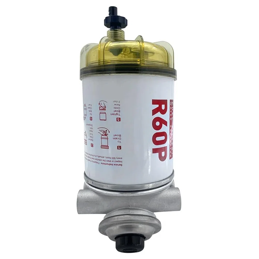 Filtro de combustible R60P Marina Separador de agua de combustible para motor fueraborda marino Accesorios para barcos reemplazados