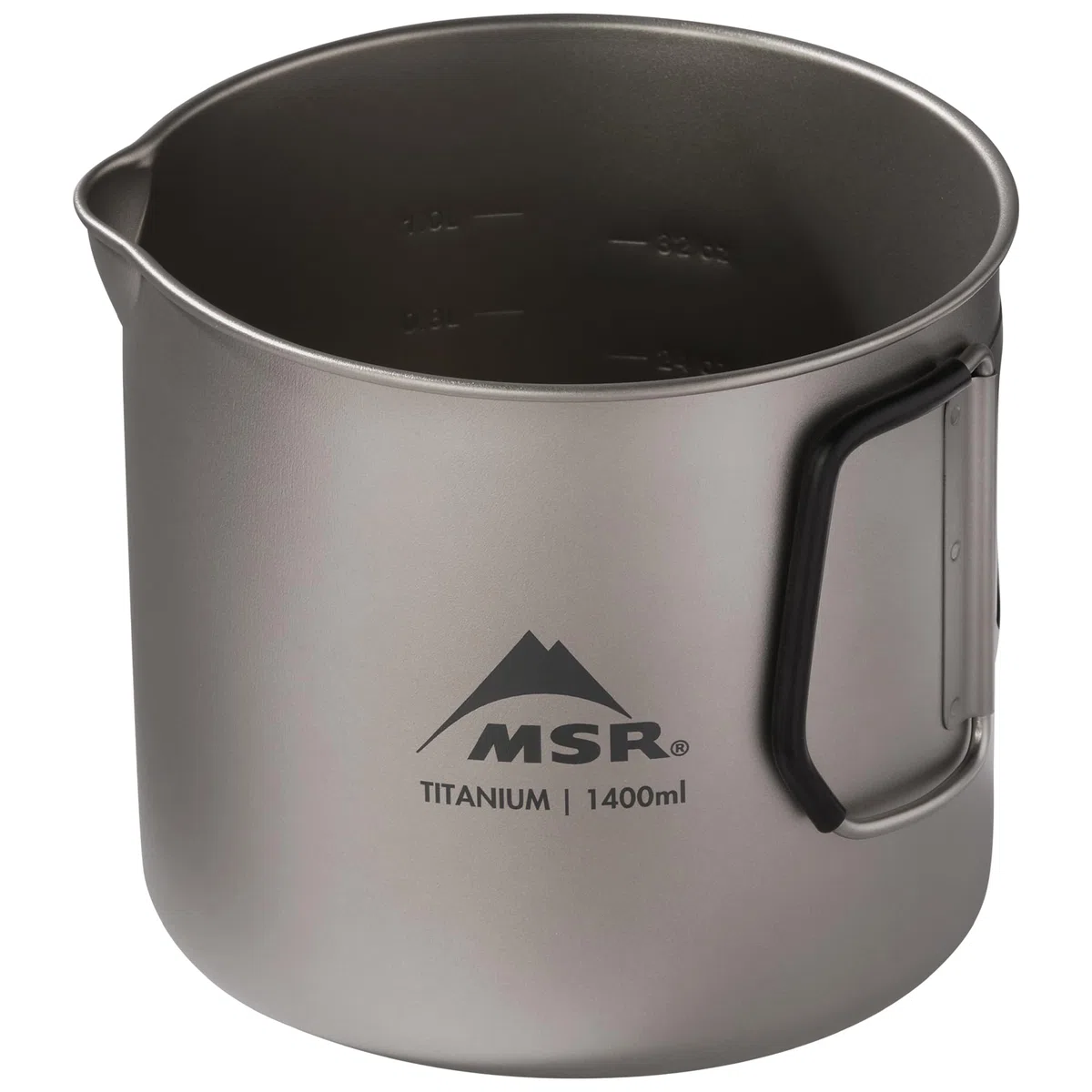 Msr Titan Kettle 1400 Ml Hervidor de Camping de Titanio, Unisex, Gris