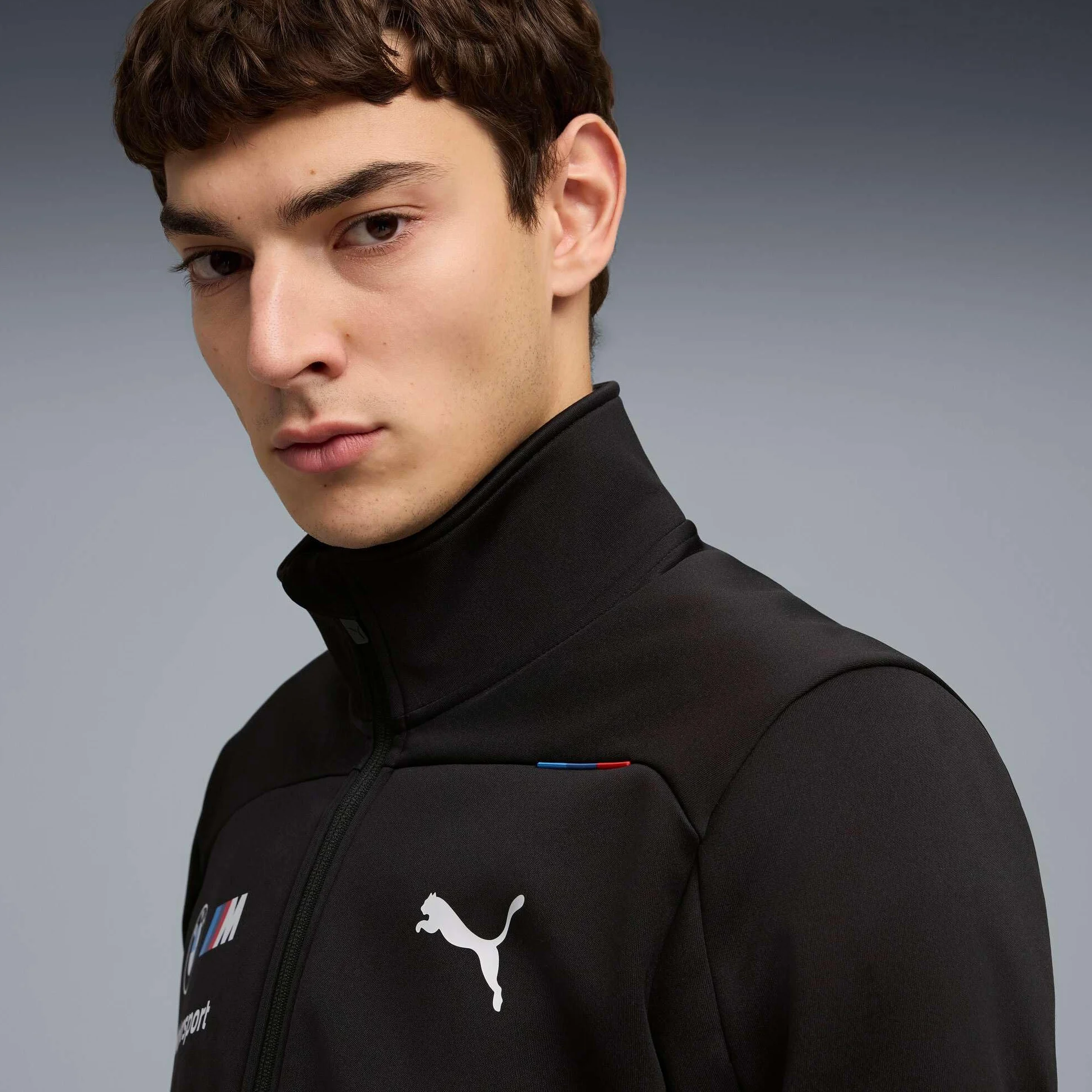 PUMA BMW M Motorsport Chaqueta Softshell para Hombre – Negro