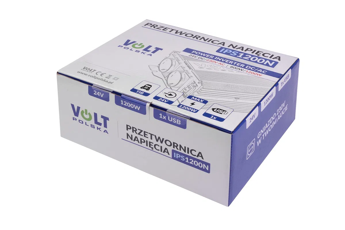 Volt Polska 3IPS120024 Inversor, Cámaras Eléctricas, Multicolor, Dimensiones 222x165x69mm
