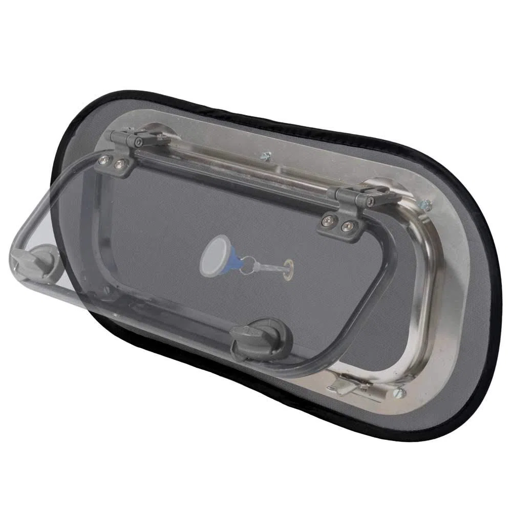 Mosquitera para portlights de Barco, de tamaño Universal, se Monta Desde el Interior con imán, se Adapta a Todas Las Marcas (#1430, 2 Unidades) Portilla no incluida