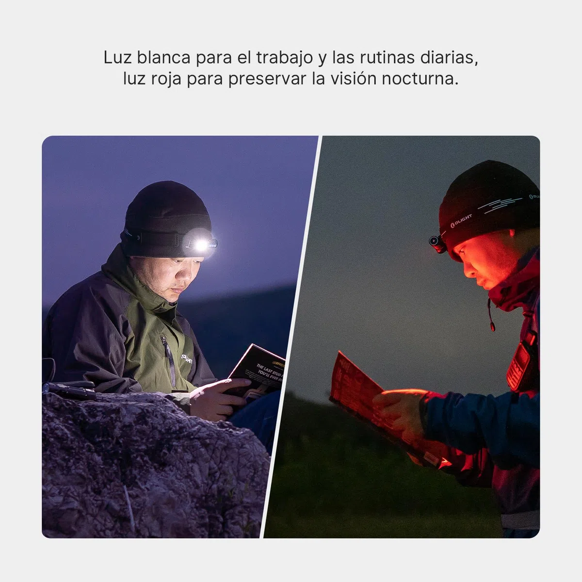 OLIGHT Perun 3 Mini Kit Linterna Frontal LED Recargable de Ángulo Recto Combinando Blanco y Rojo Práctica y Funcional 1250 Lumens 155 Metros 60 Días Máx Para la Pesca al Aire Libre (Azul Oscuro)