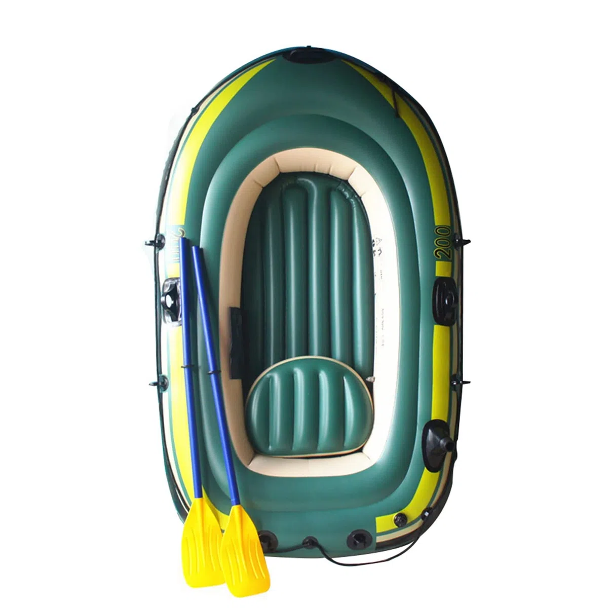 Barco Hinchable para Adultos - Serie de Botes inflables de PVC | Bote de balsa Inflable para Cazadores de Peces para 2-3 Personas, balsa de Kayak, inflado rápido
