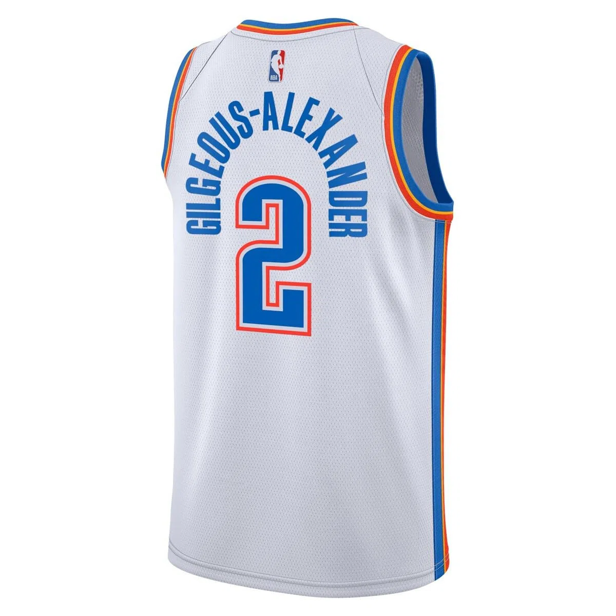 Outerstuff Shai Gilgeous-Alexander Oklahoma City Thunder NBA Kids Youth 8-20 Association Edition - Camiseta blanca Swingman