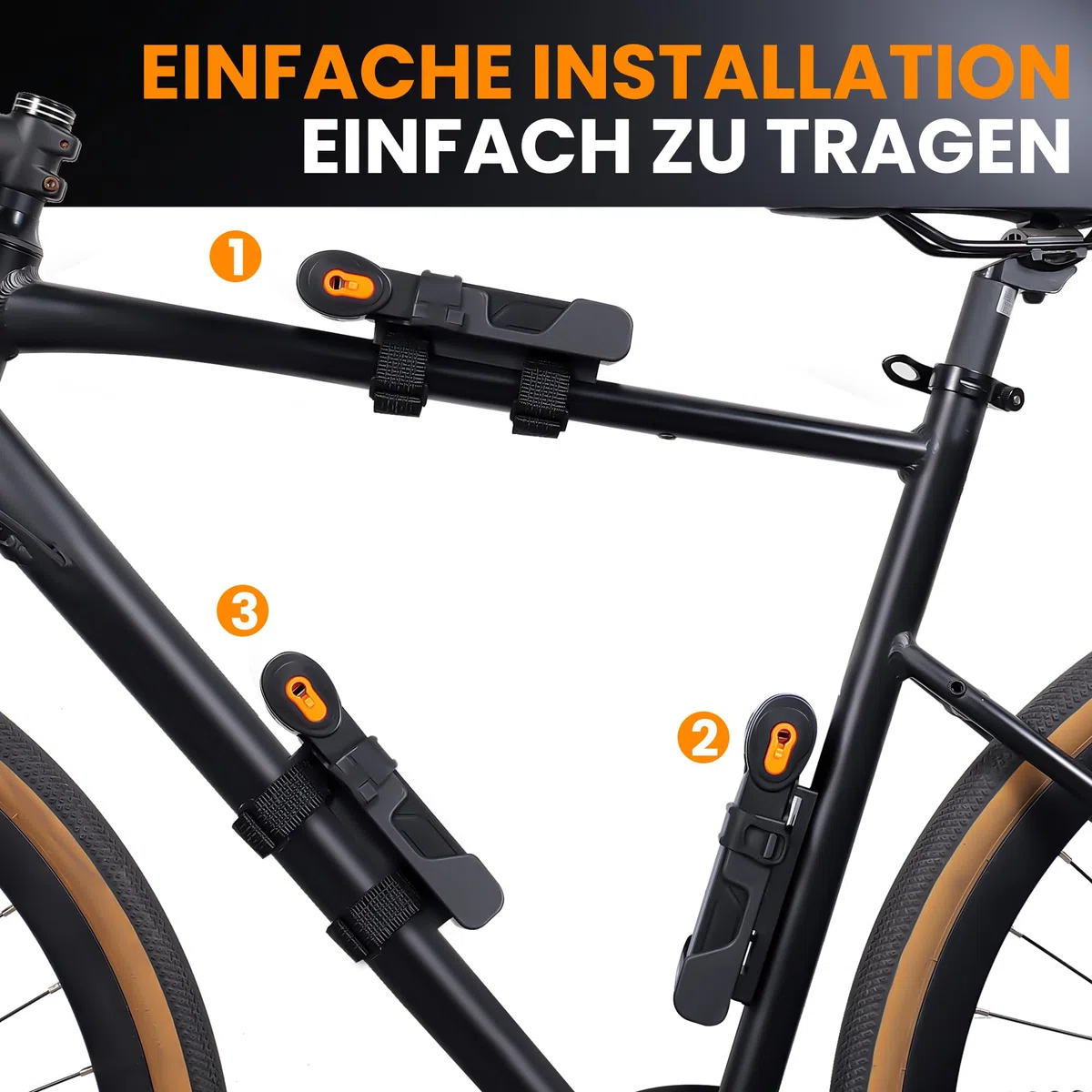 Candado Bicicleta Plegable, 100 cm, con llaves, Antirrobo Bicicleta con Soporte, Cerradura de Aleación de Acero para Bici, BicI Eléctrica, Negro