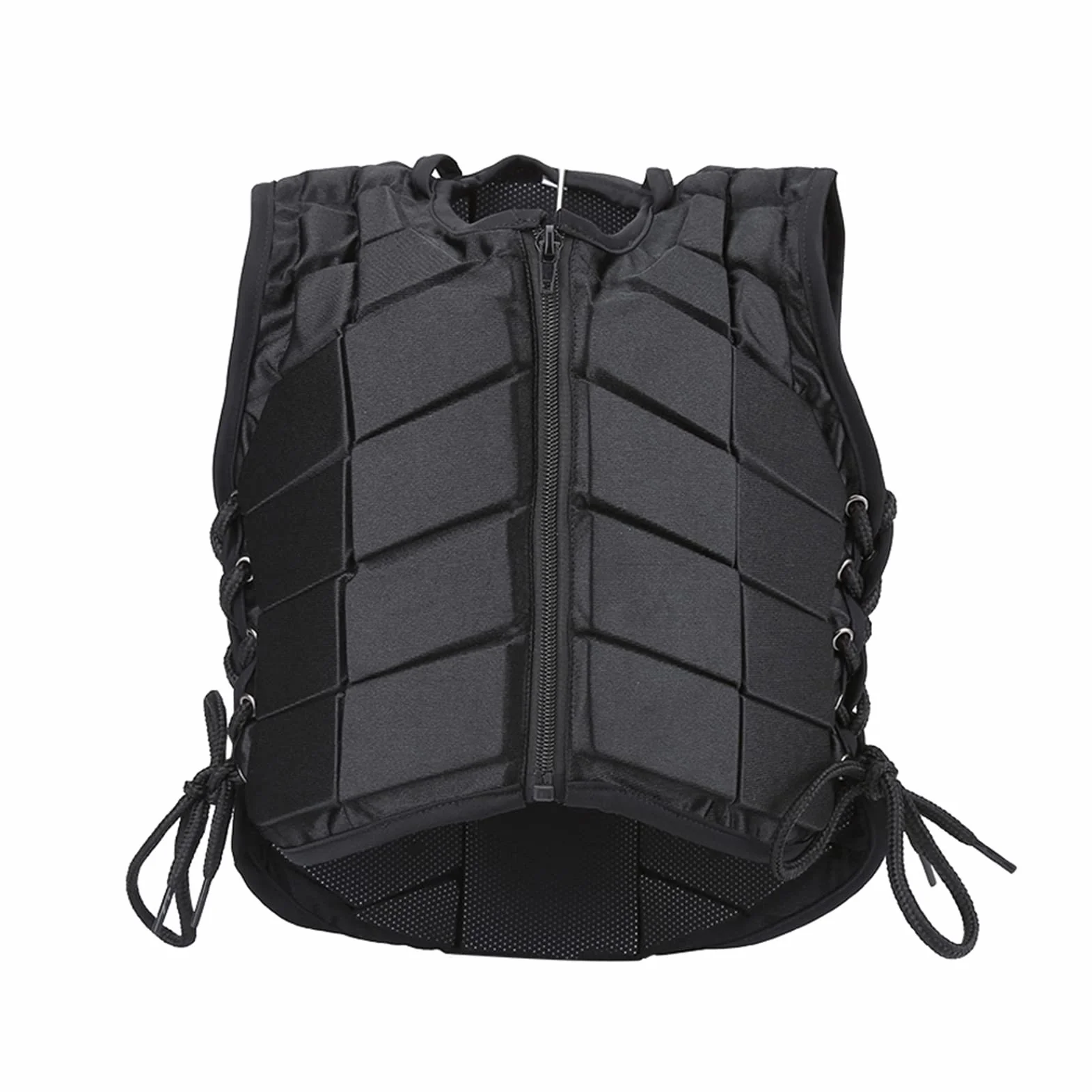 Protector Corporal para Montar A Caballo,Chaleco De Seguridad para Entrenamiento De Equitación Protector Negro Acrílico,Chaleco De Equitación Cómodo para Niños, Niñas Y Niños(CM)