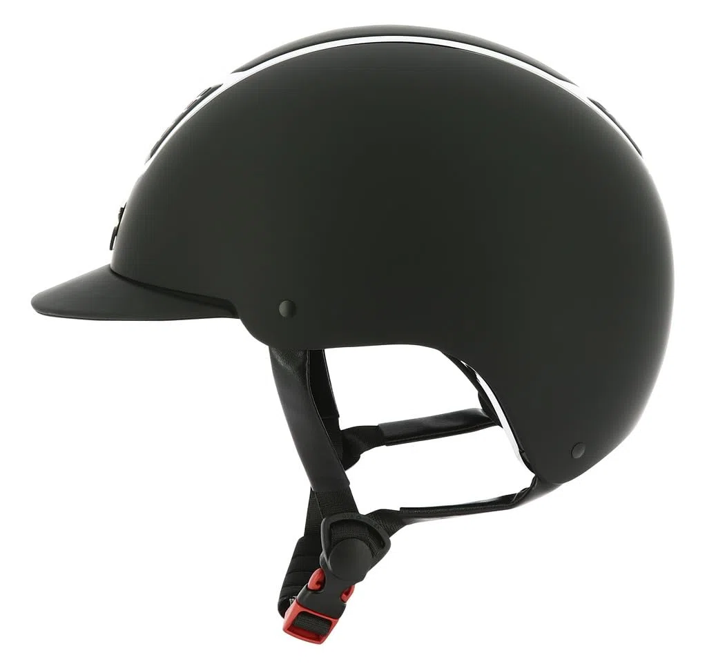 Ekkia EQUITHÈME Airy - Casco de equitación, color plateado y negro