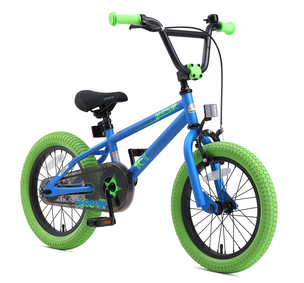 BIKESTAR Bicicleta Infantil para niños y niñas a Partir de 4 años | Bici 16 Pulgadas con Frenos | 16" Edición BMX