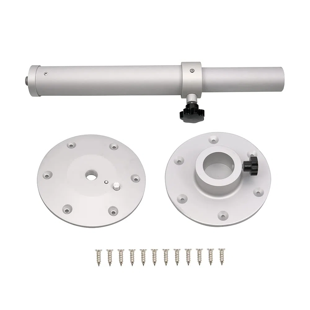 HoldOneLight Premium Table - Pie de pedestal ajustable de 445 a 690 mm, soporte de pedestal para mesa giratoria para barco, base desmontable para caravana, caravana, barco, yate, hogar