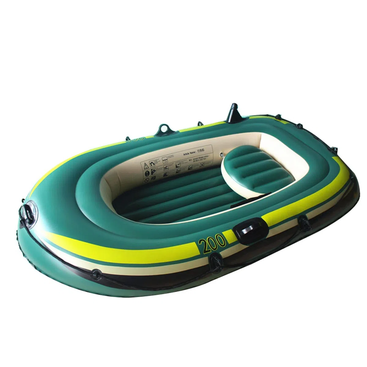 Barco Hinchable para Adultos - Serie de Botes inflables de PVC | Bote de balsa Inflable para Cazadores de Peces para 2-3 Personas, balsa de Kayak, inflado rápido