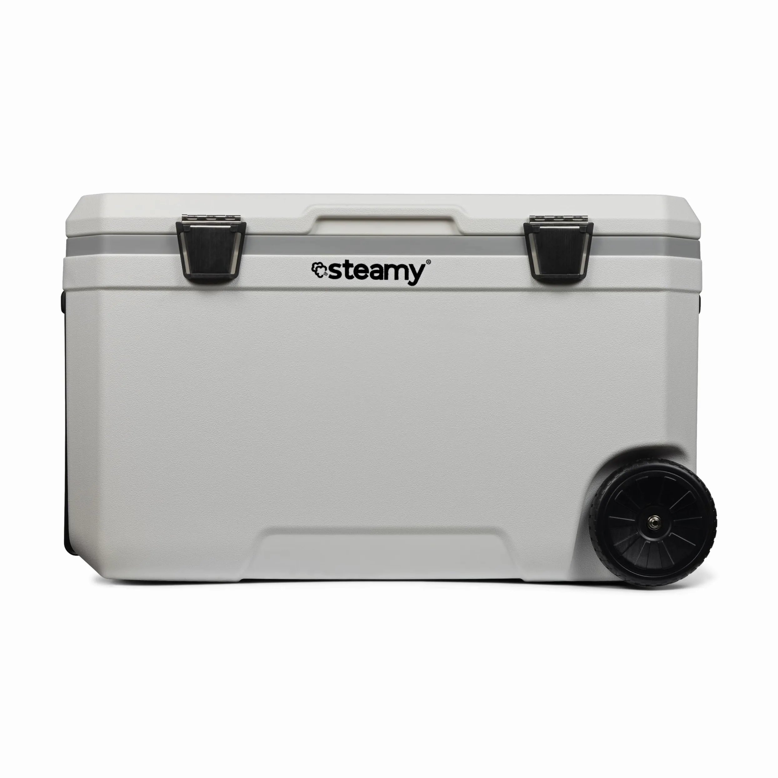 Steamy Marine 70 Nevera Pasiva con Ruedas, 70 litros, Blanco