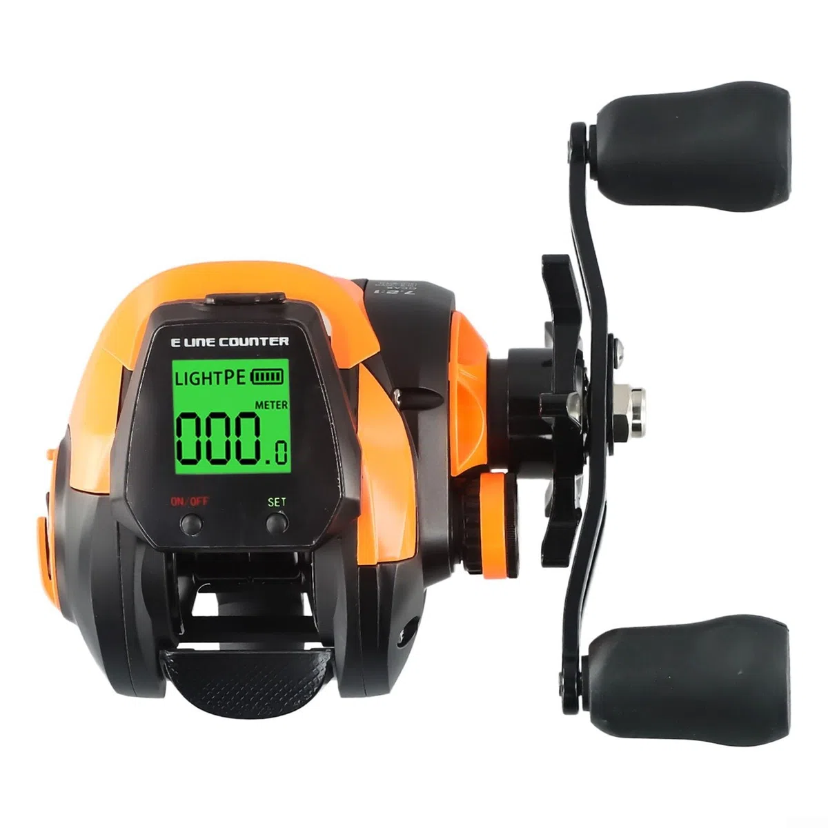 Carrete de pesca digital, carrete de pesca eléctrico con pantalla digital, rueda de cebo recargable recargable