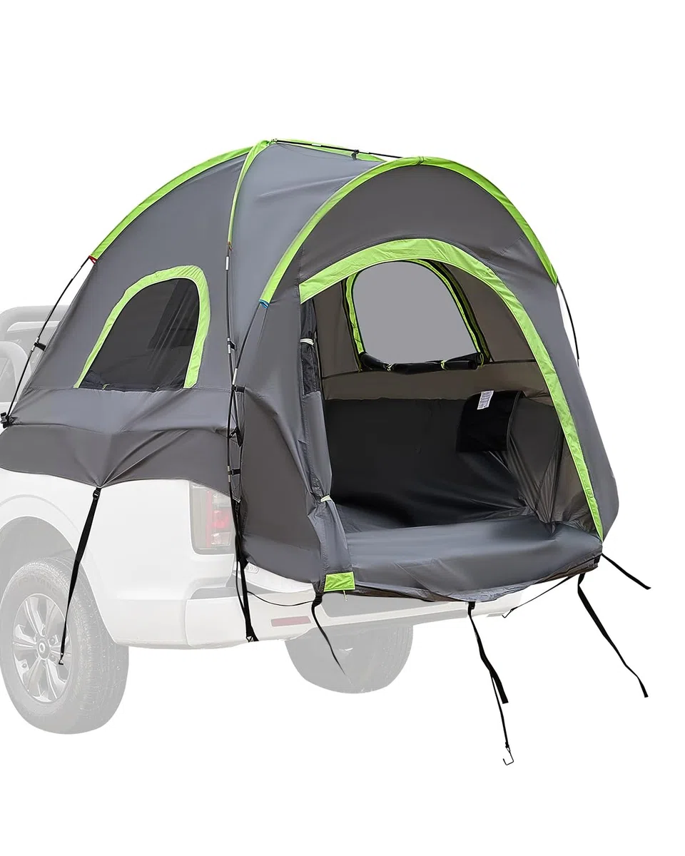 VEVOR Tienda de Campaña para Camioneta, Apta para Tiendas de Campaña para Camionetas de 1,5 a 1,6 m para Acampar, para 2 o 3 Personas con Diseño de Ventanas de Doble Capa, con Bolsa de Almacenamiento