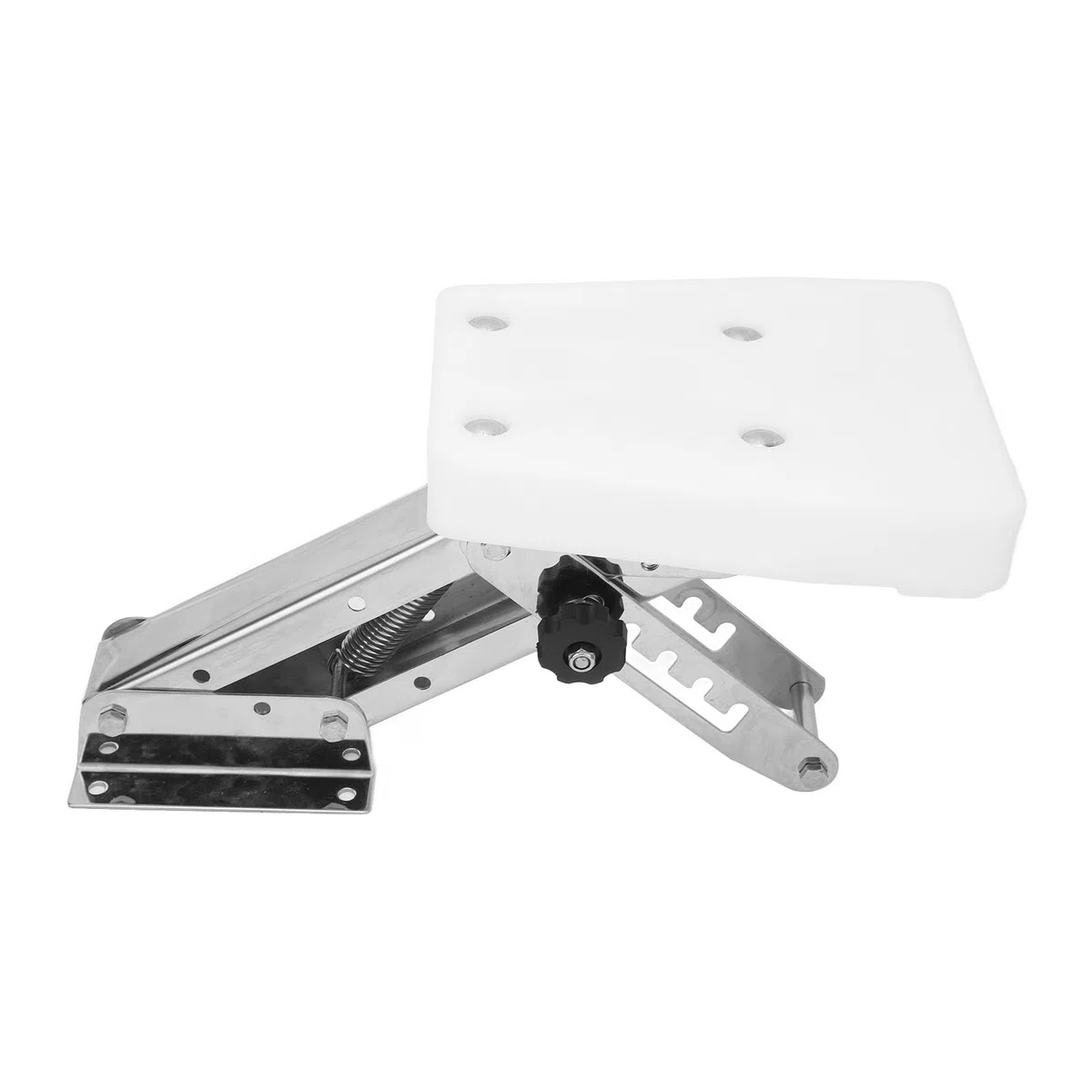 Soporte de Motor Fueraborda de Acero Inoxidable Duradero para Motores de 2 Tiempos, Soporte de Carga de 110 Libras, Ajustable, Fácil Instalación con Resistencia a la Oxidación,