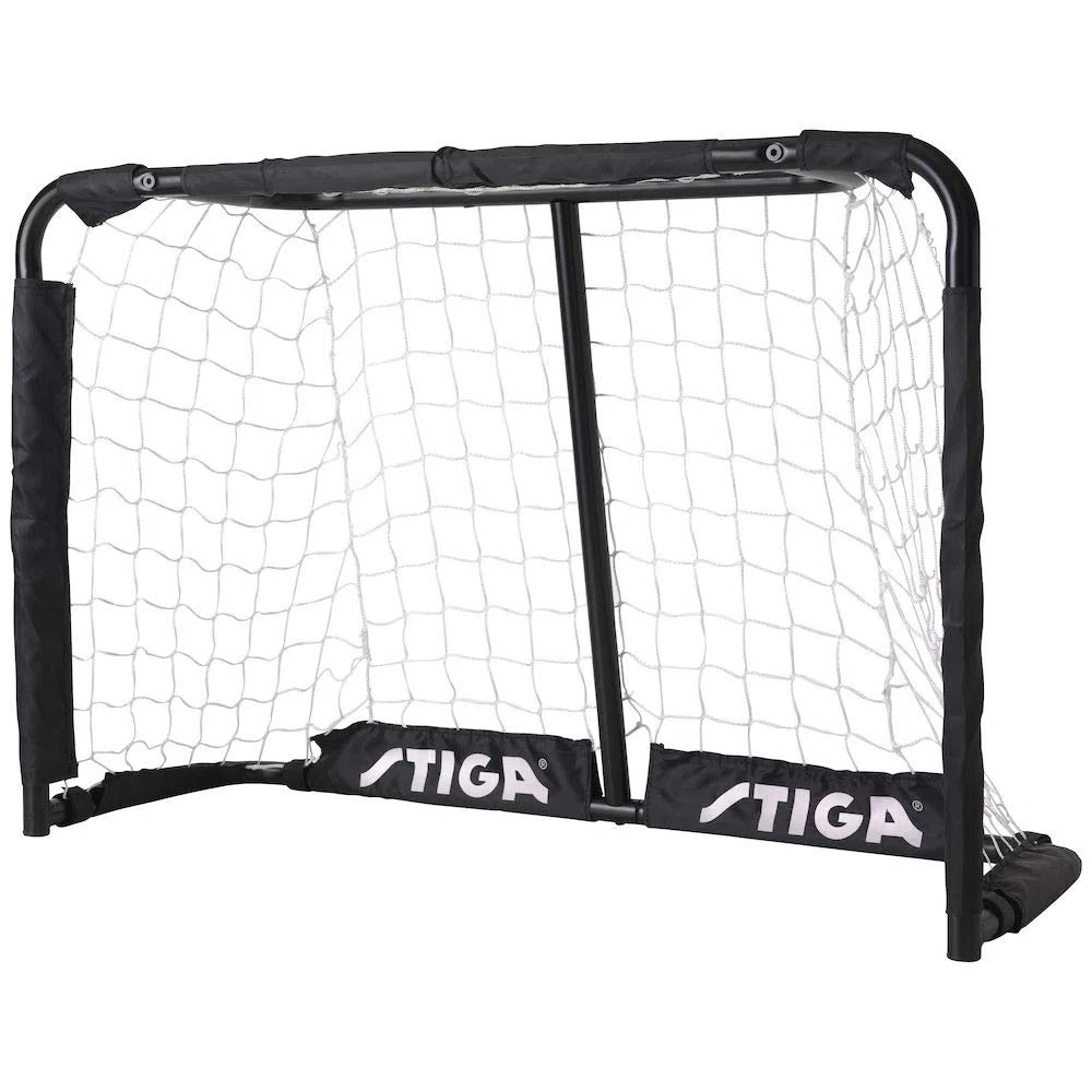 Stiga Pro Football - Portería de fútbol y Hockey, tamaño 79 x 54 cm, Color Negro