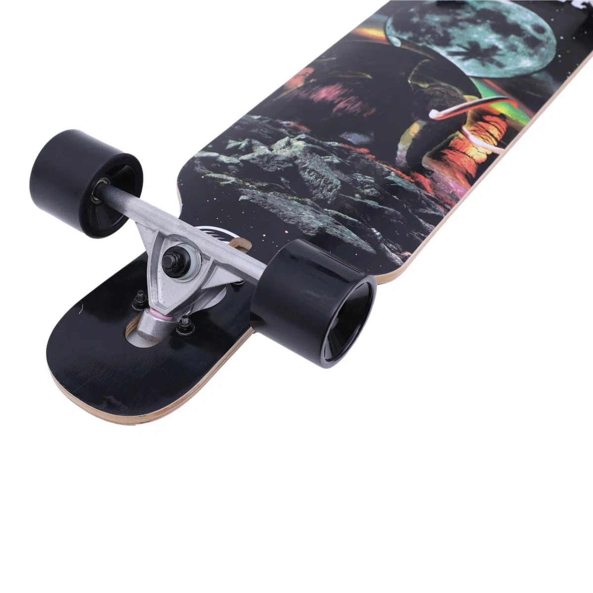 Longboard Completo MAXOFIT 36" de 92 cm para Freestyle, Freeride y Cruising con Eje de Aluminio, Ruedas de Alta Velocidad y Fácil Manejo para Adolescentes y Adultos Principiantes y Profesionales