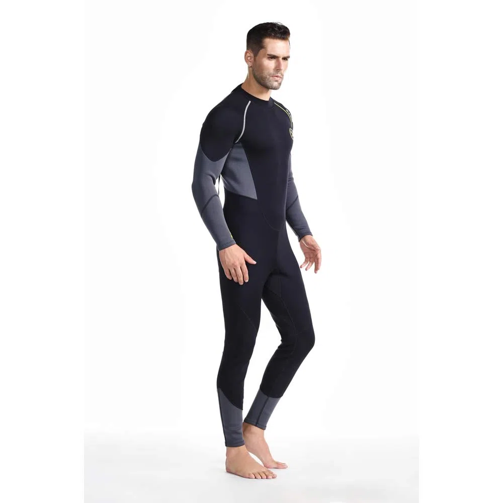 Traje de Neopreno ZCCO para Hombre Ultra Stretch 1.5 mm Traje de baño de Neopreno, Traje de Buceo de Cuerpo Completo con Cremallera en la Espalda, Una Pieza para esnórquel, Buceo