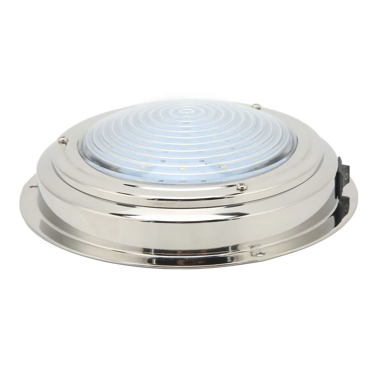 DAUZ Luces de Cortesía Marinas LED, Luz Brillante 3.2W 12VDC Luces de Cabina de Barco de Alta Resistencia 6.5in a Prueba de óxido para Caravana (Luz Blanca y Luz Roja)