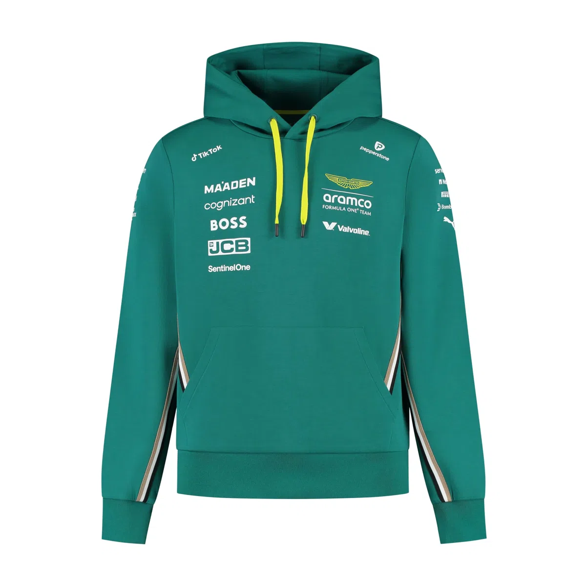 Aston Martin F1 2025 Sudadera con Capucha de Pilotos para Hombr