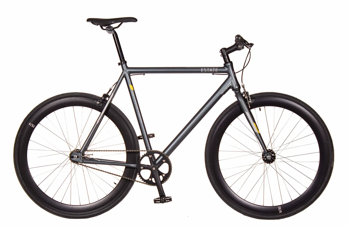 Bicicleta Fixie/Single Crest Estate Gris Aluminio, tamaño XS - XXL