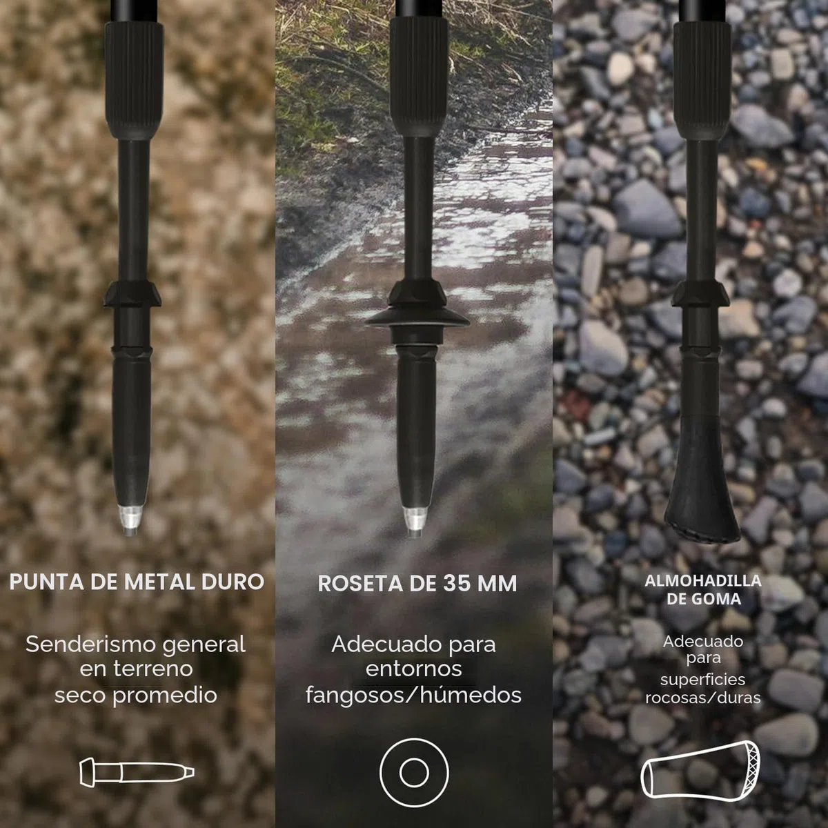 FIZAN Speed, Modelo Swift, Bastones de Senderismo y Marcha nórdica, Unisex para Adultos