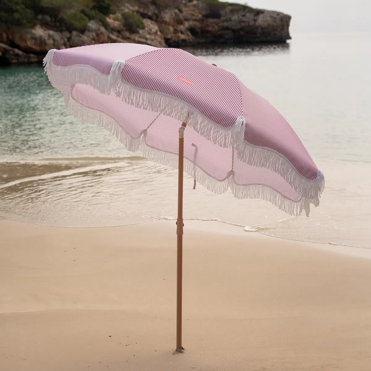 Flamingueo Sombrilla Playa, Piscina, Terraza Exterior, Protección UPF 50+, Altura y Orientación Regulable, Funda de Transporte, Poliéster, 210 x 180 cm